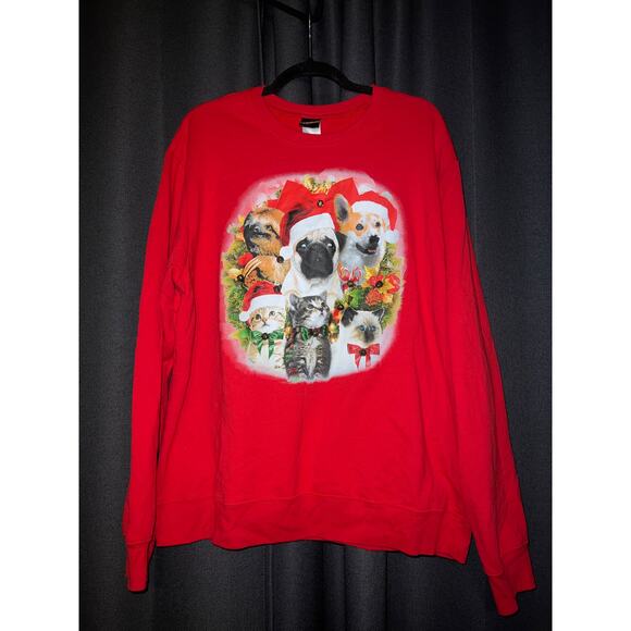 Ugly Christmas Sweater Xmas Sweatshirt Crewneck Size XXL - Picture 1 of 3